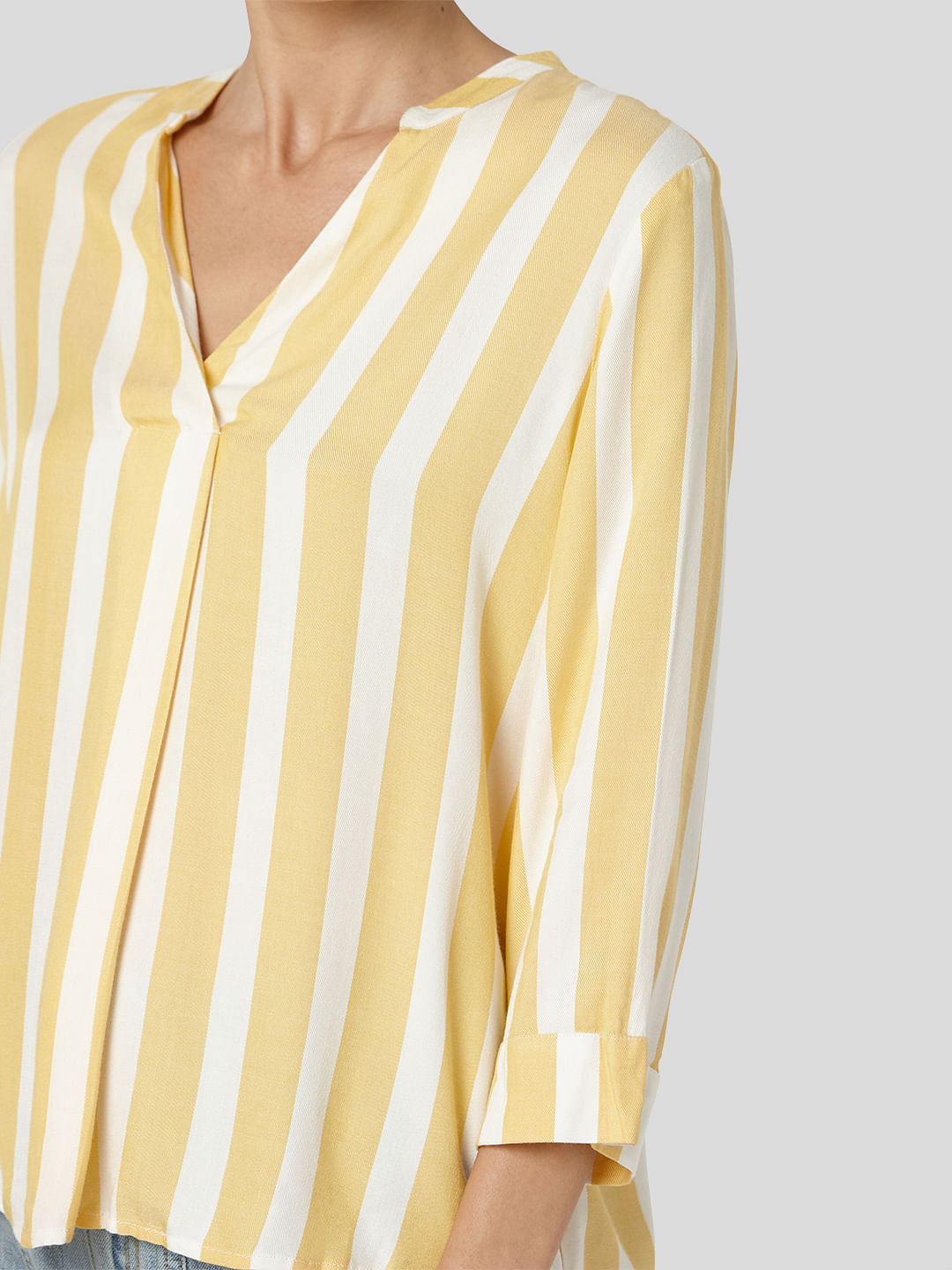 Yellow Striped Top