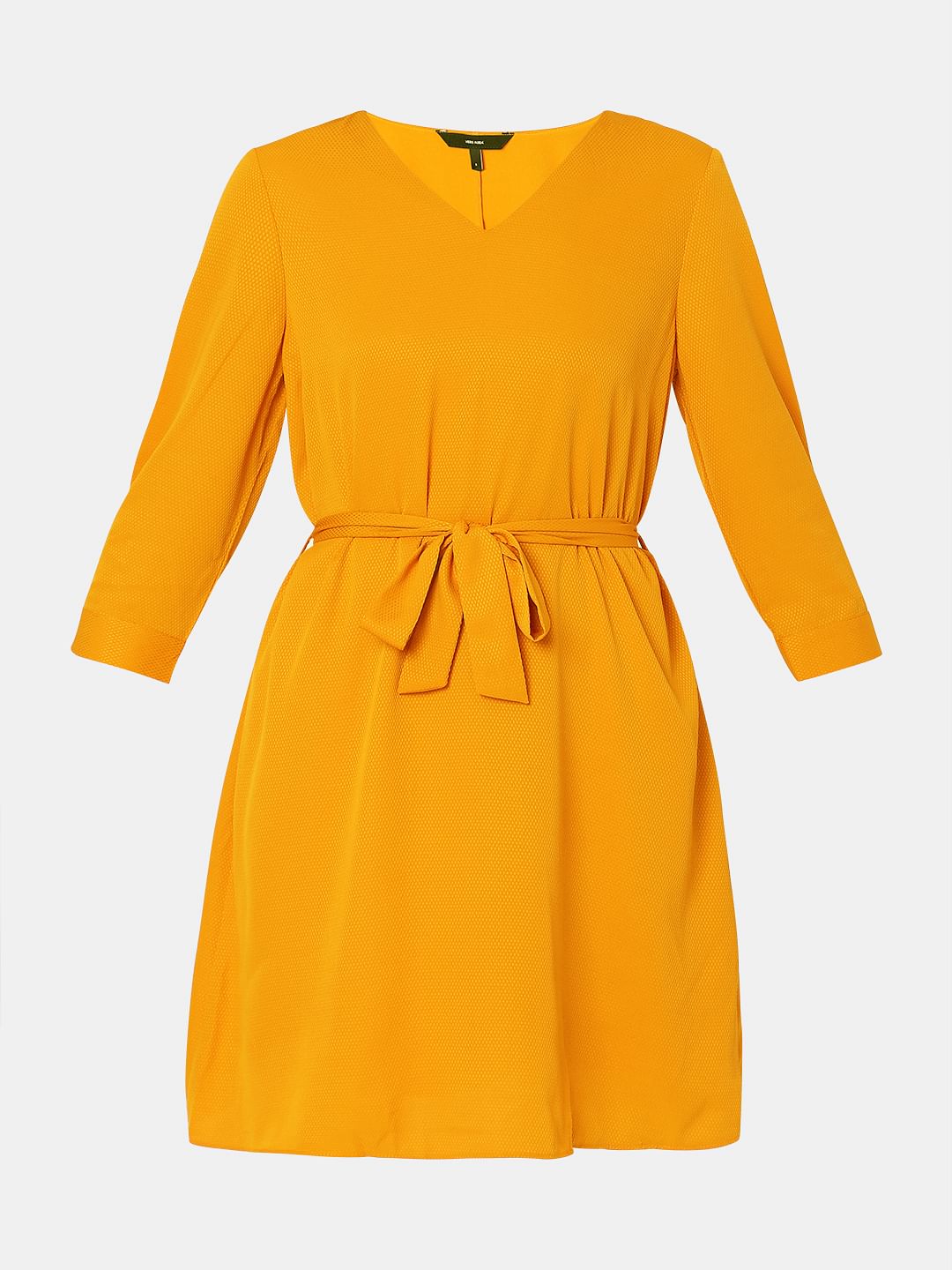 Orange Shift Dress