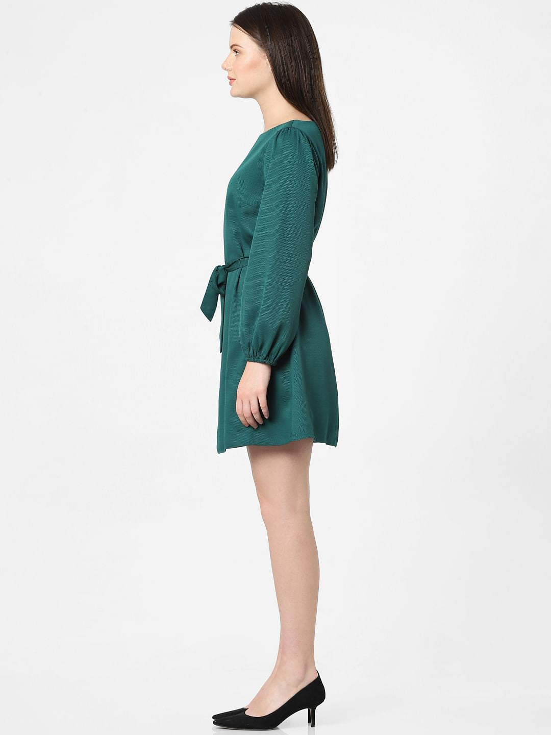 Dark Green Fit & Flare Dress