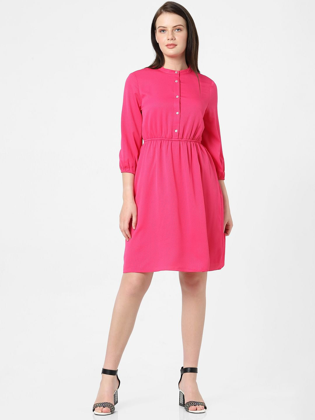 Fuchsia Fit & Flare Dress