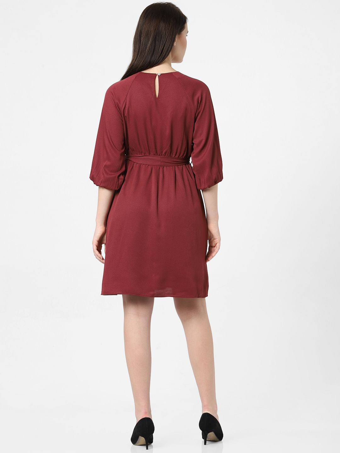 Wine Shift Dress