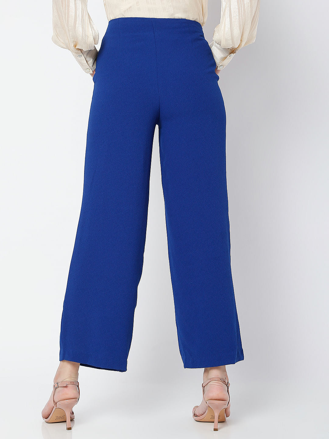 Blue Wide Leg Co-Ord Set Culottes