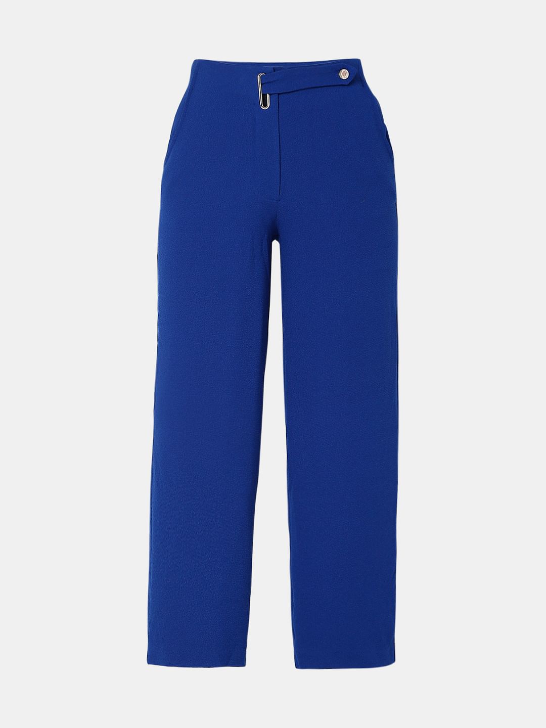 Blue Wide Leg Co-Ord Set Culottes