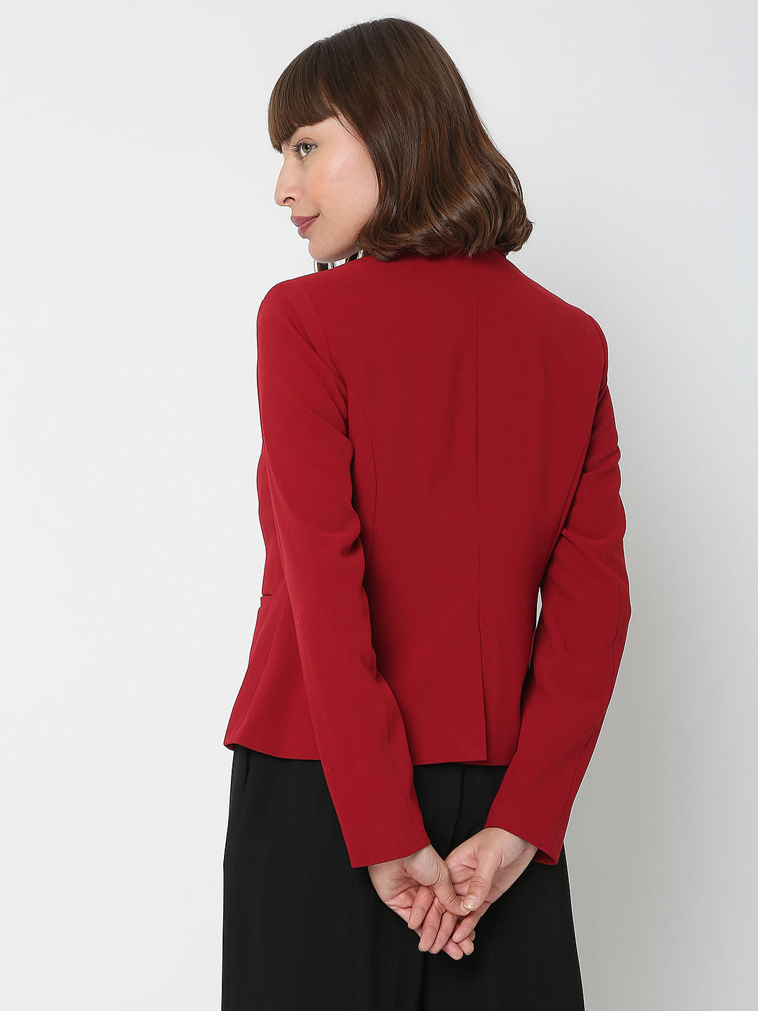 Dark Red Co-Ord Set Blazer