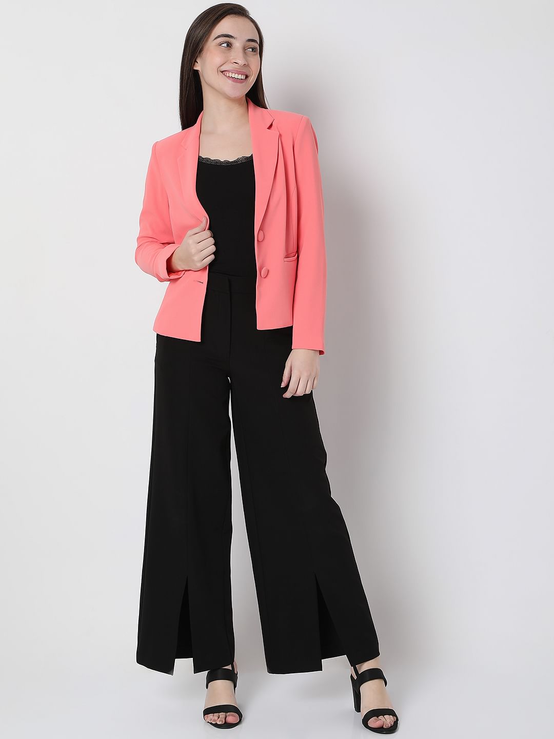 Pink Co-Ord Set Tailored Blazer