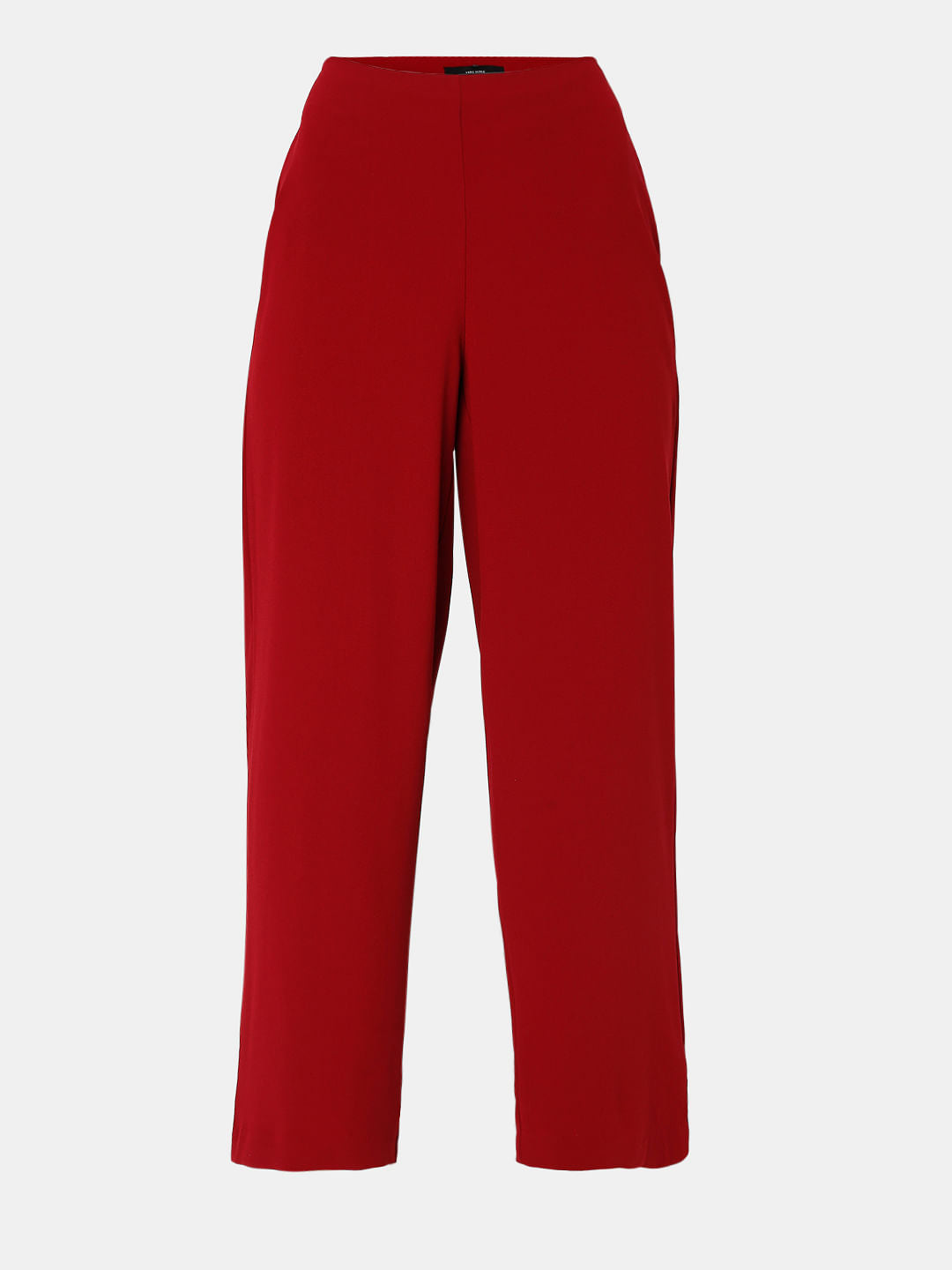 Maroon High Rise Wide Leg Co-Ord Set Pants