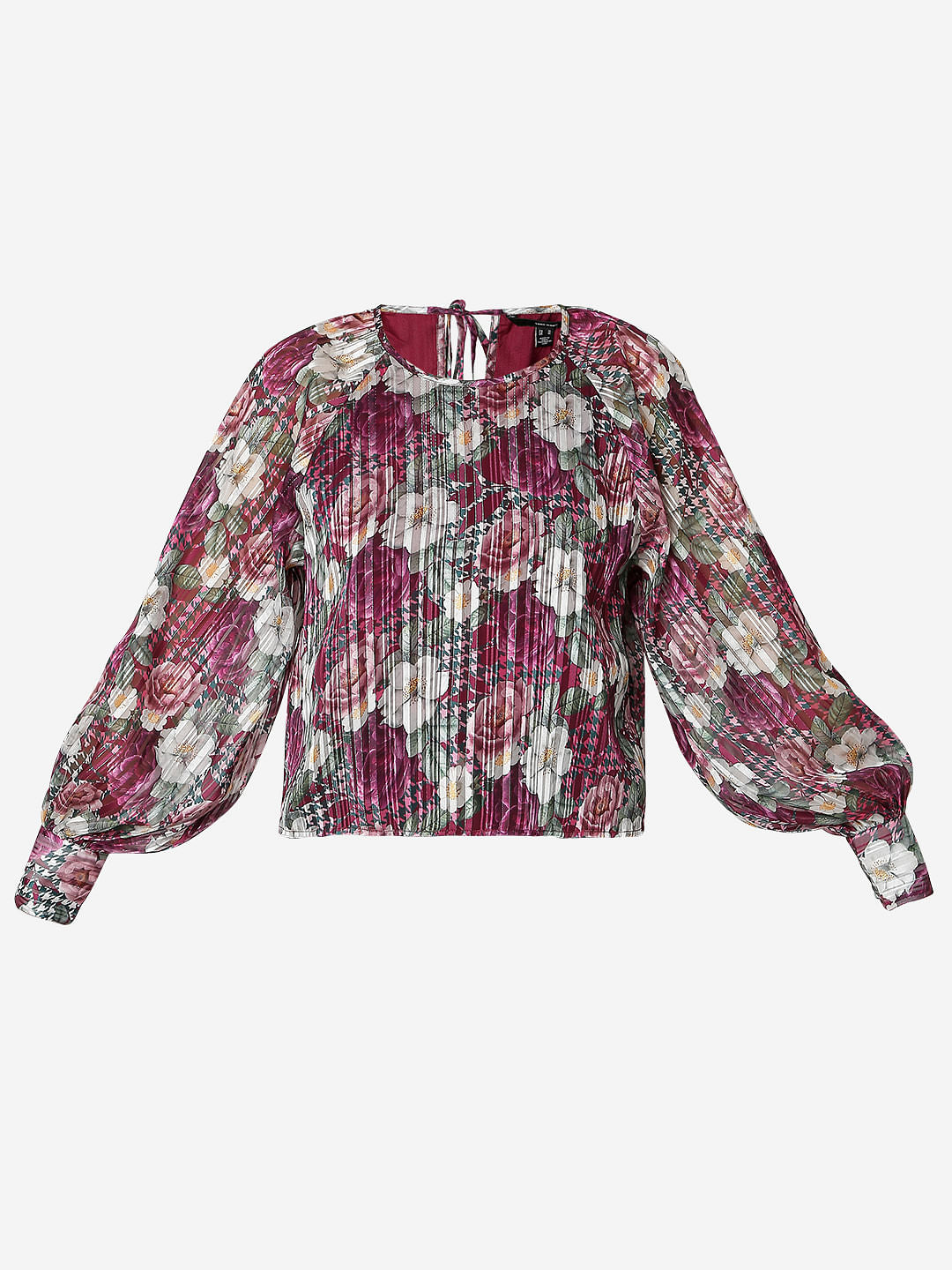 Pink Floral Print Top