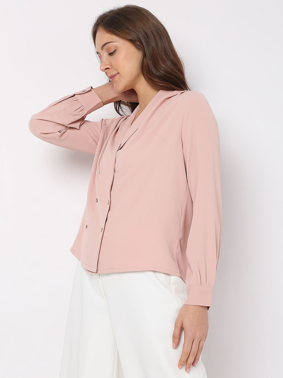 Pink Pearl Embellished Top