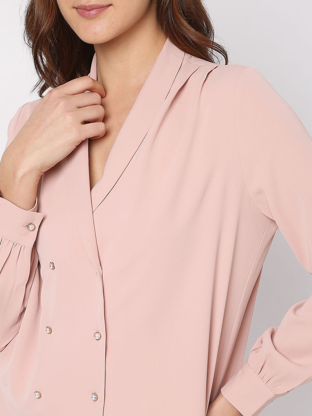 Pink Pearl Embellished Top