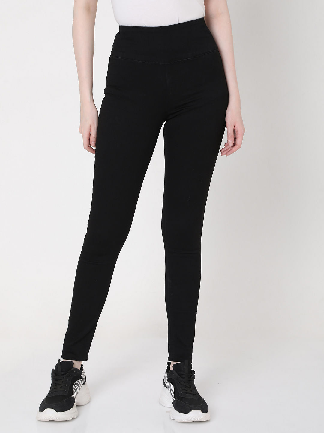 Black High Rise Jeggings