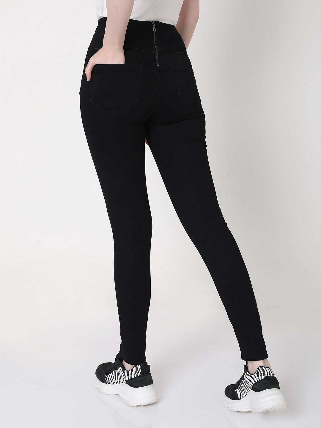 Black High Rise Jeggings