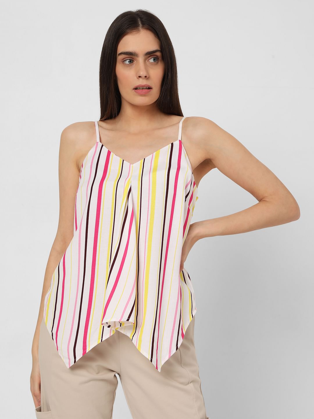 Multi-Coloured Striped Top