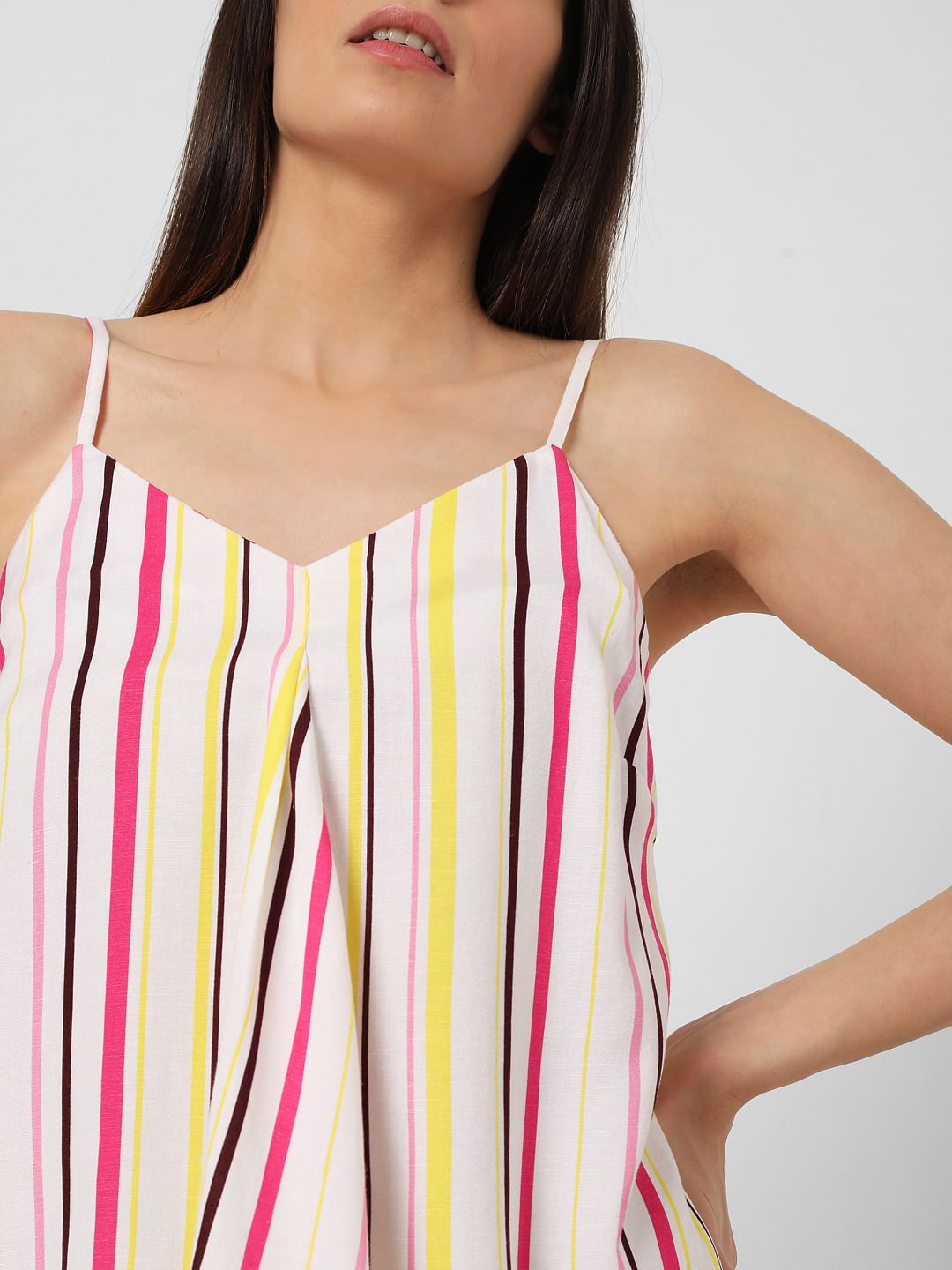 Multi-Coloured Striped Top