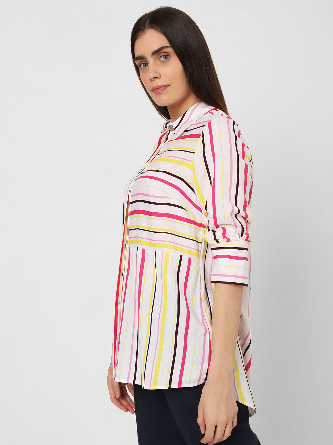 Multi-Coloured Striped Shirt