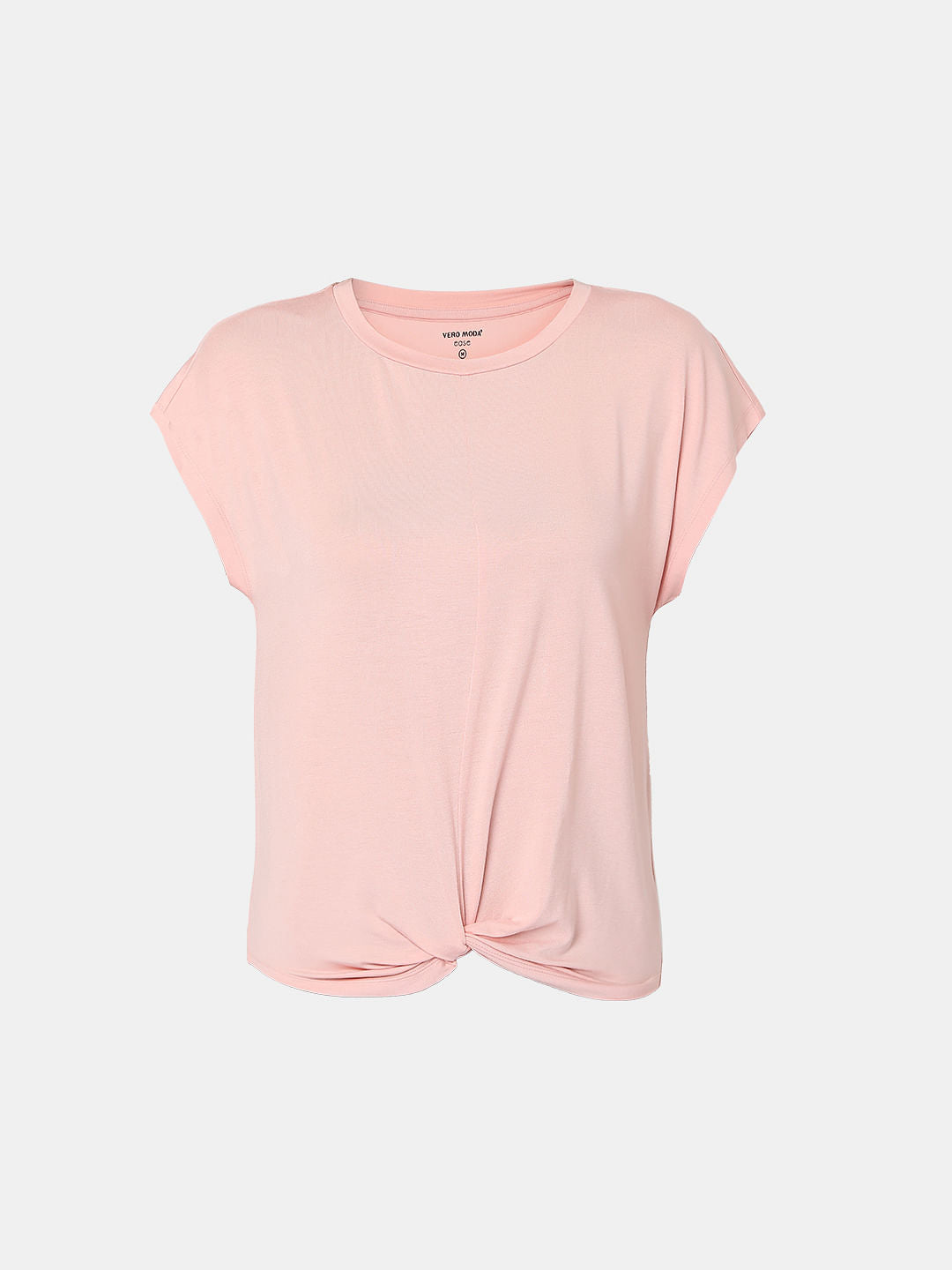Pink Front Twist Lounge T-Shirt
