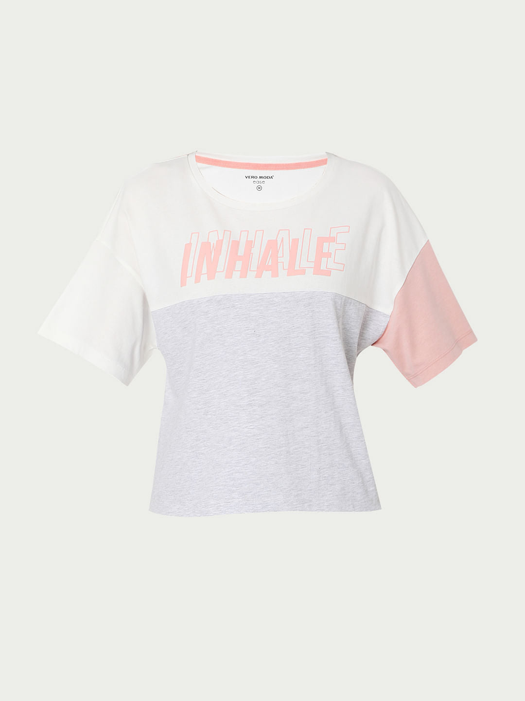 White Colourblocked Lounge T-Shirt