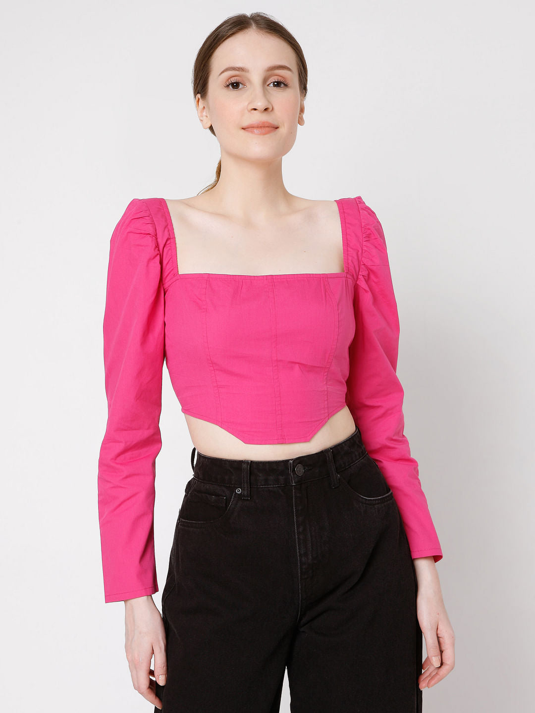 Pink Crop Top