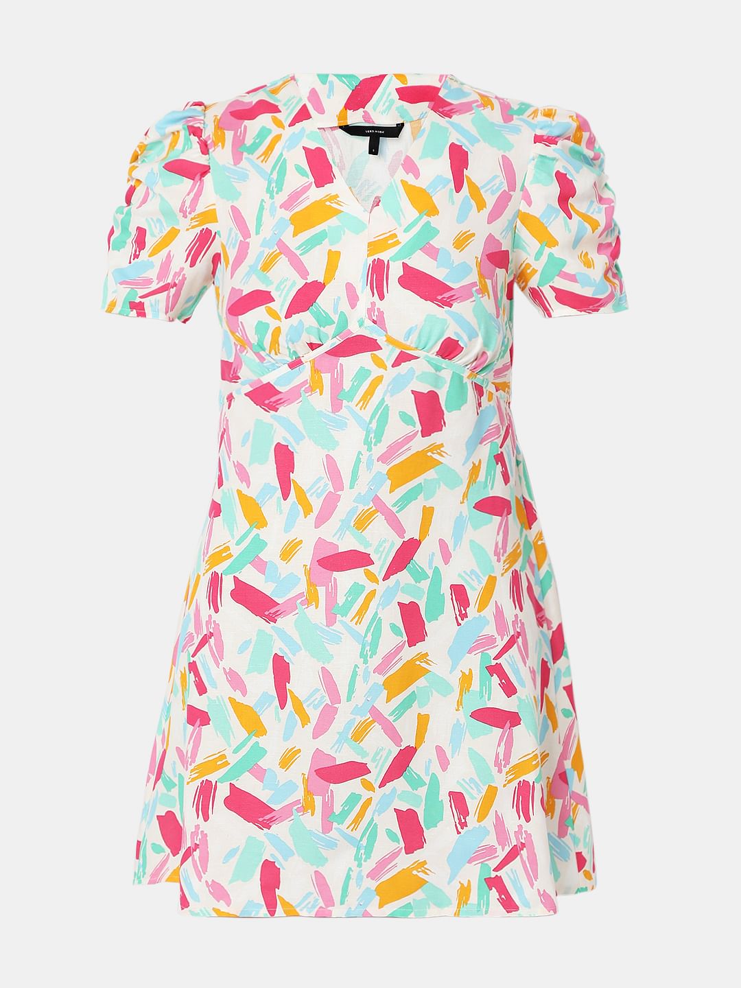 Off-White Printed Mini Dress