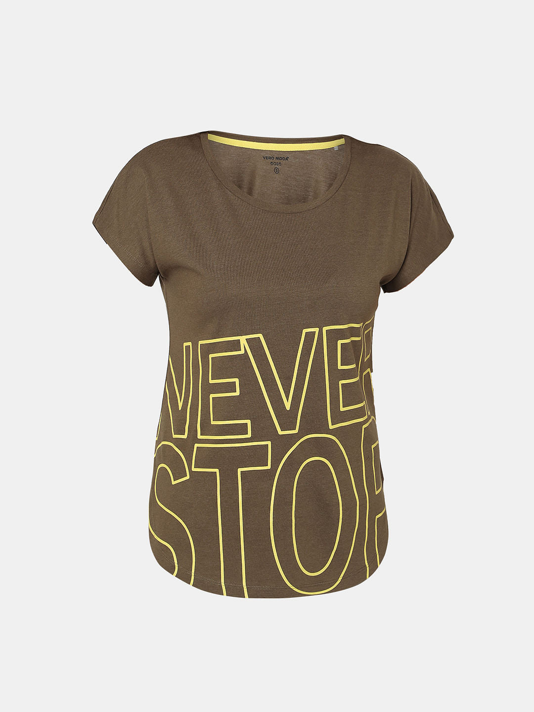 Green Slogan Print Lounge T-Shirt