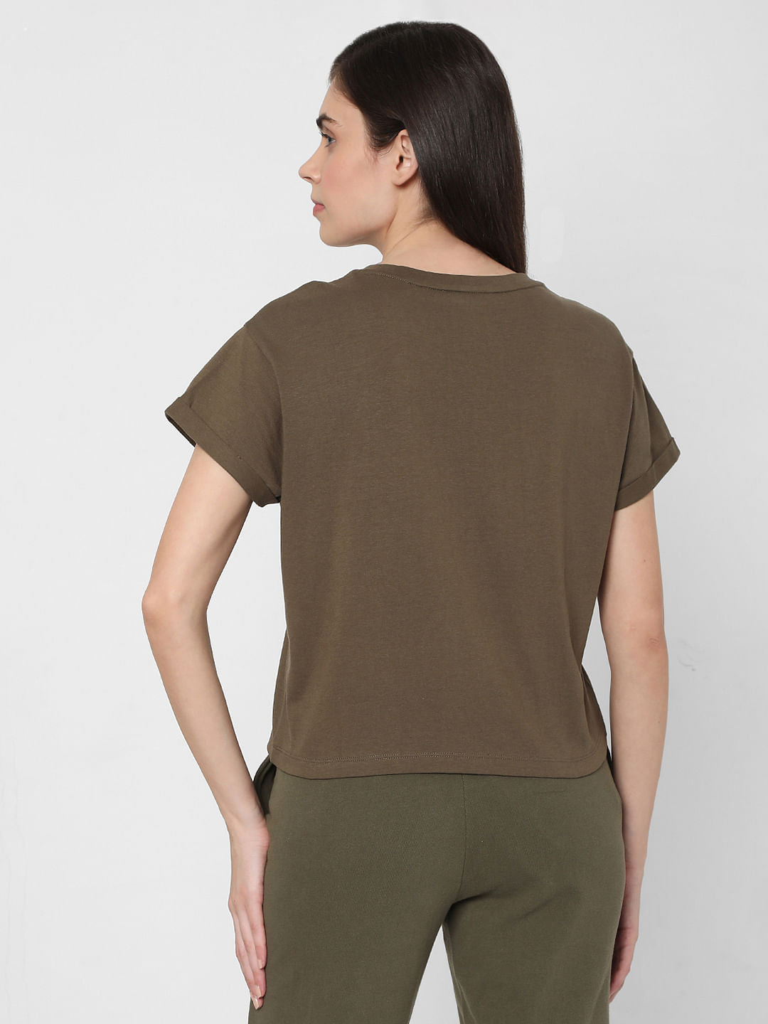Green Logo Print Lounge T-Shirt