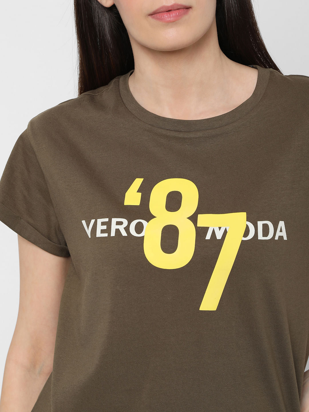 Green Logo Print Lounge T-Shirt