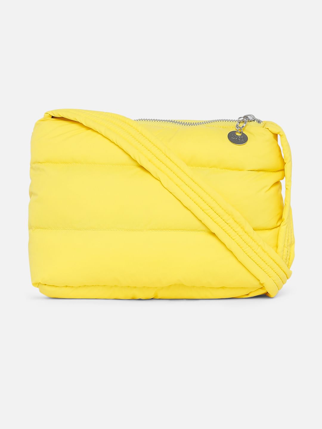 Yellow Quilted Sling Bag