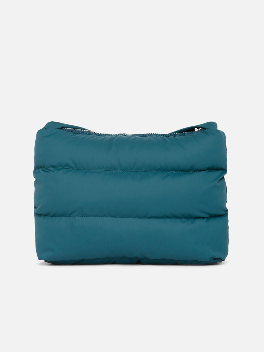 Dark Green Quilted Sling Bag