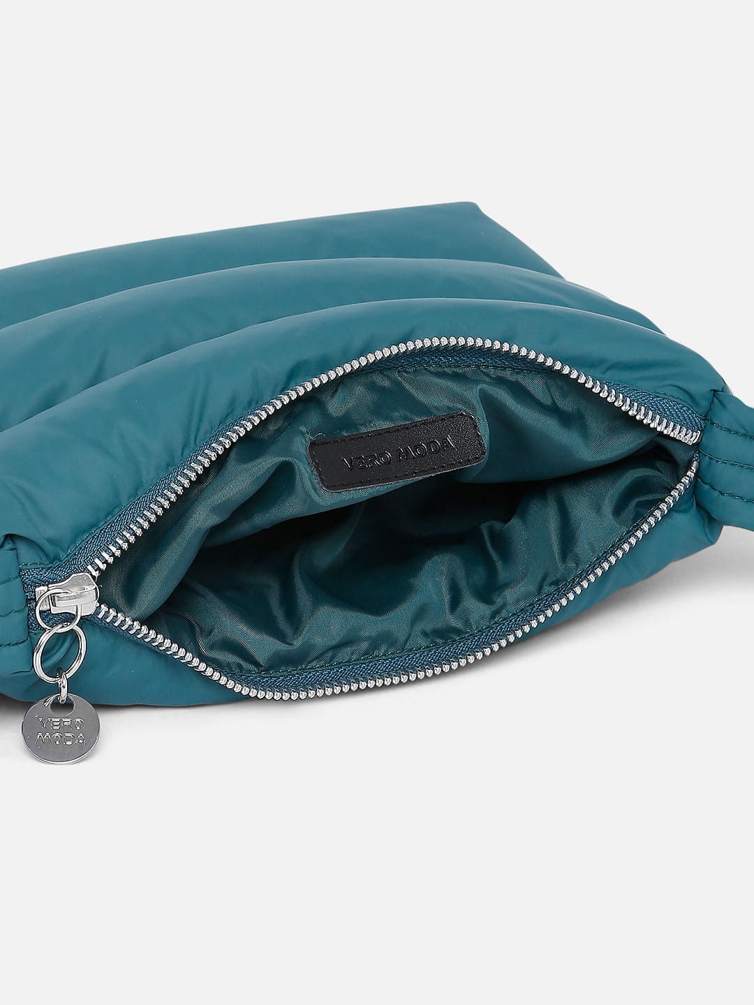 Dark Green Quilted Sling Bag