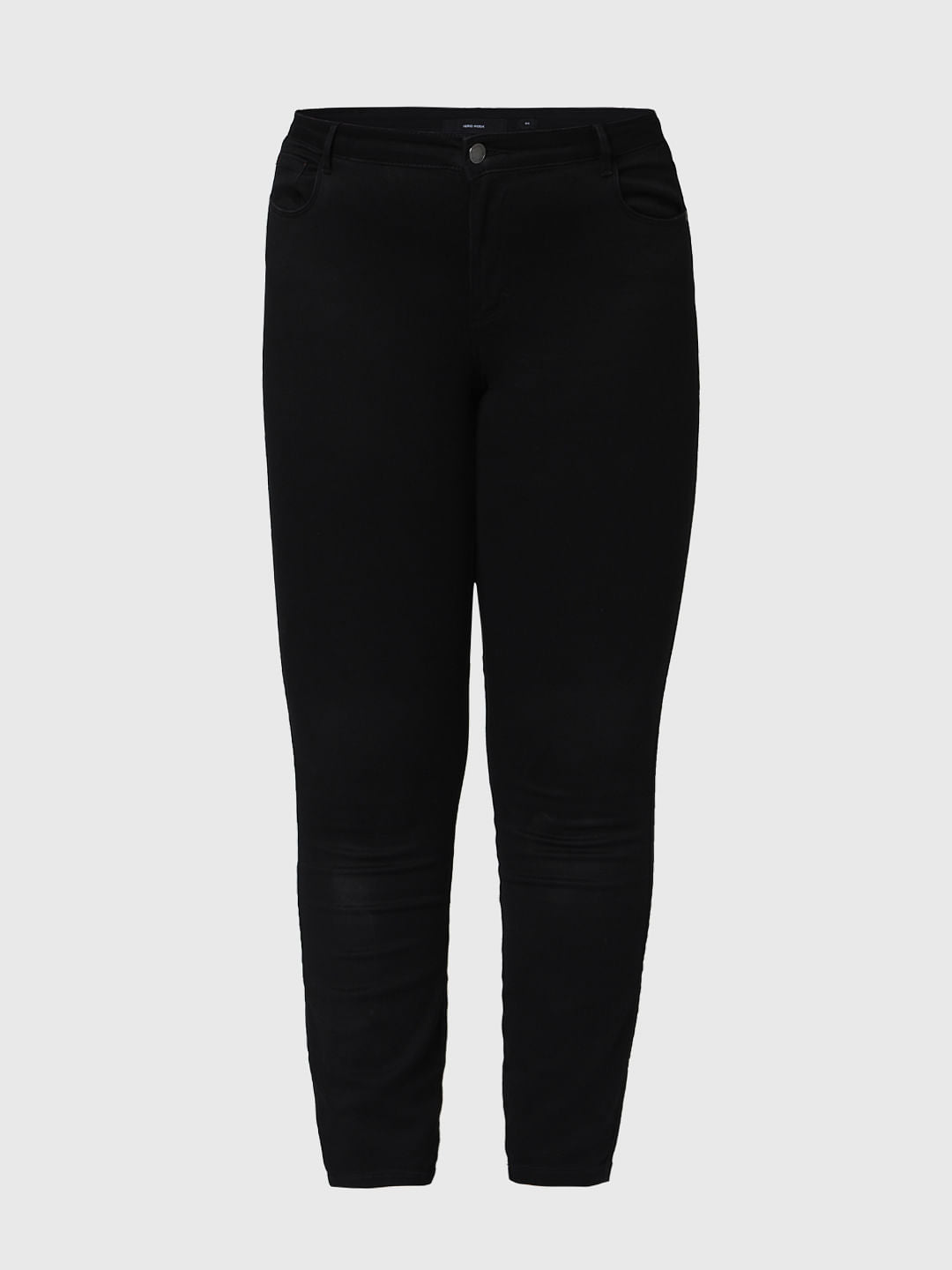 Curve Black Mid Rise Wendy Skinny Jeans