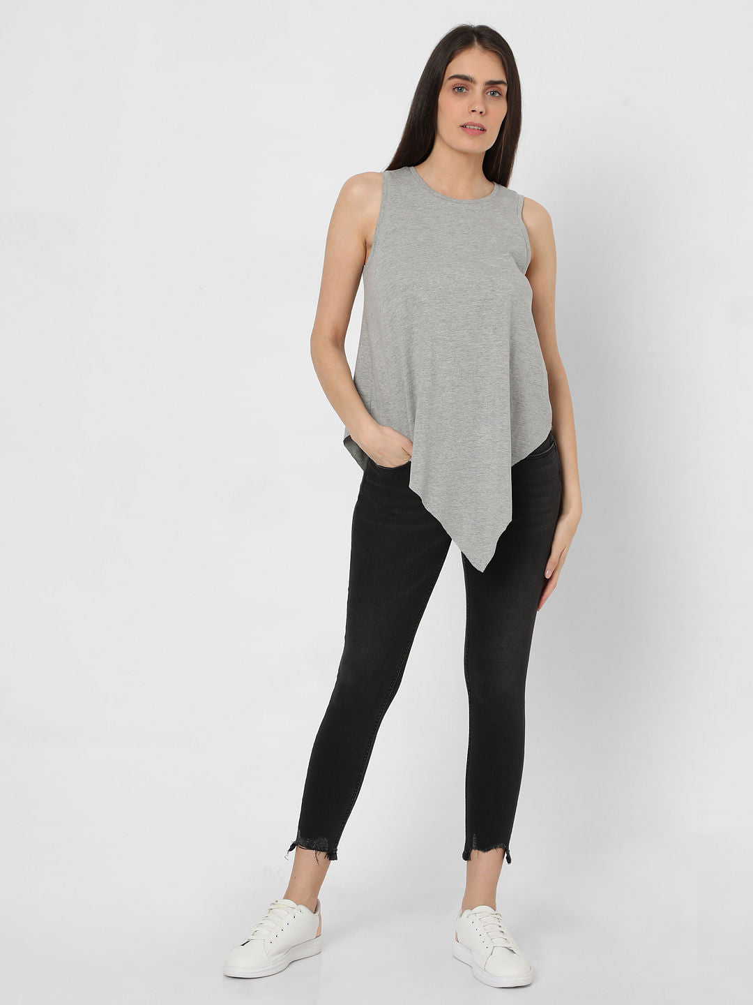 Grey Lounge Tank Top - XS