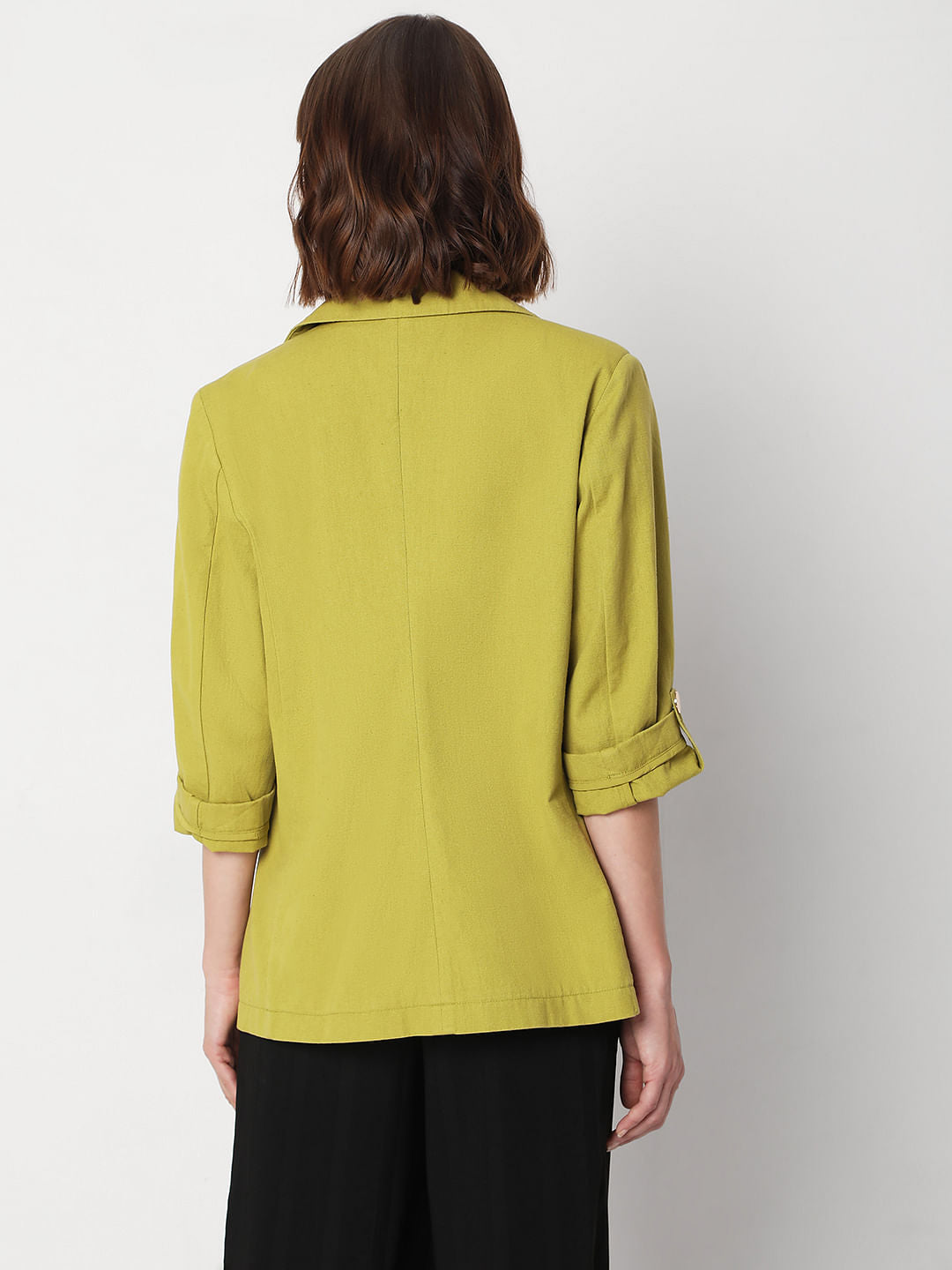 Green Linen Blazer