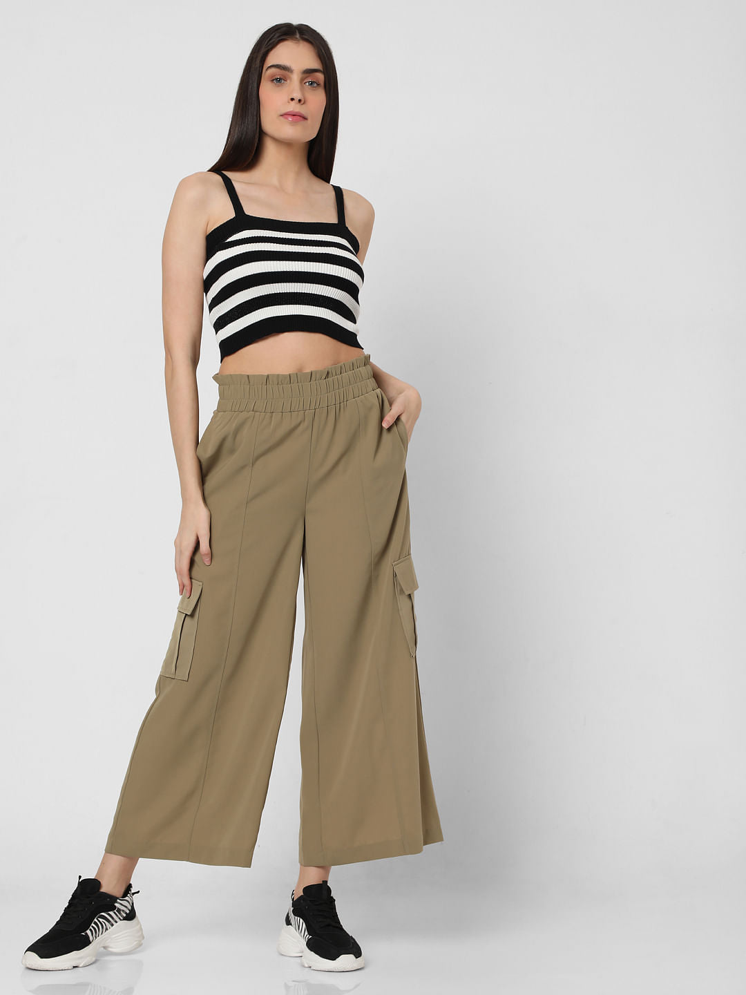 Green Flared Lounge Pants