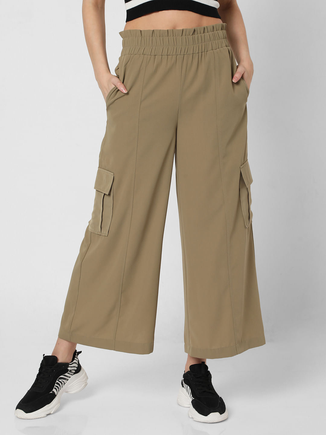 Green Flared Lounge Pants