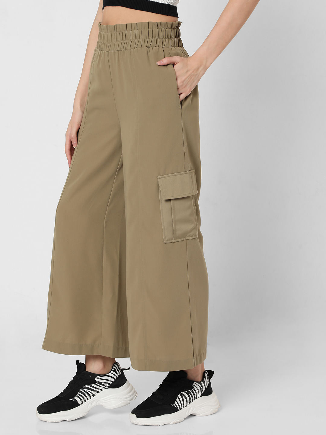 Green Flared Lounge Pants