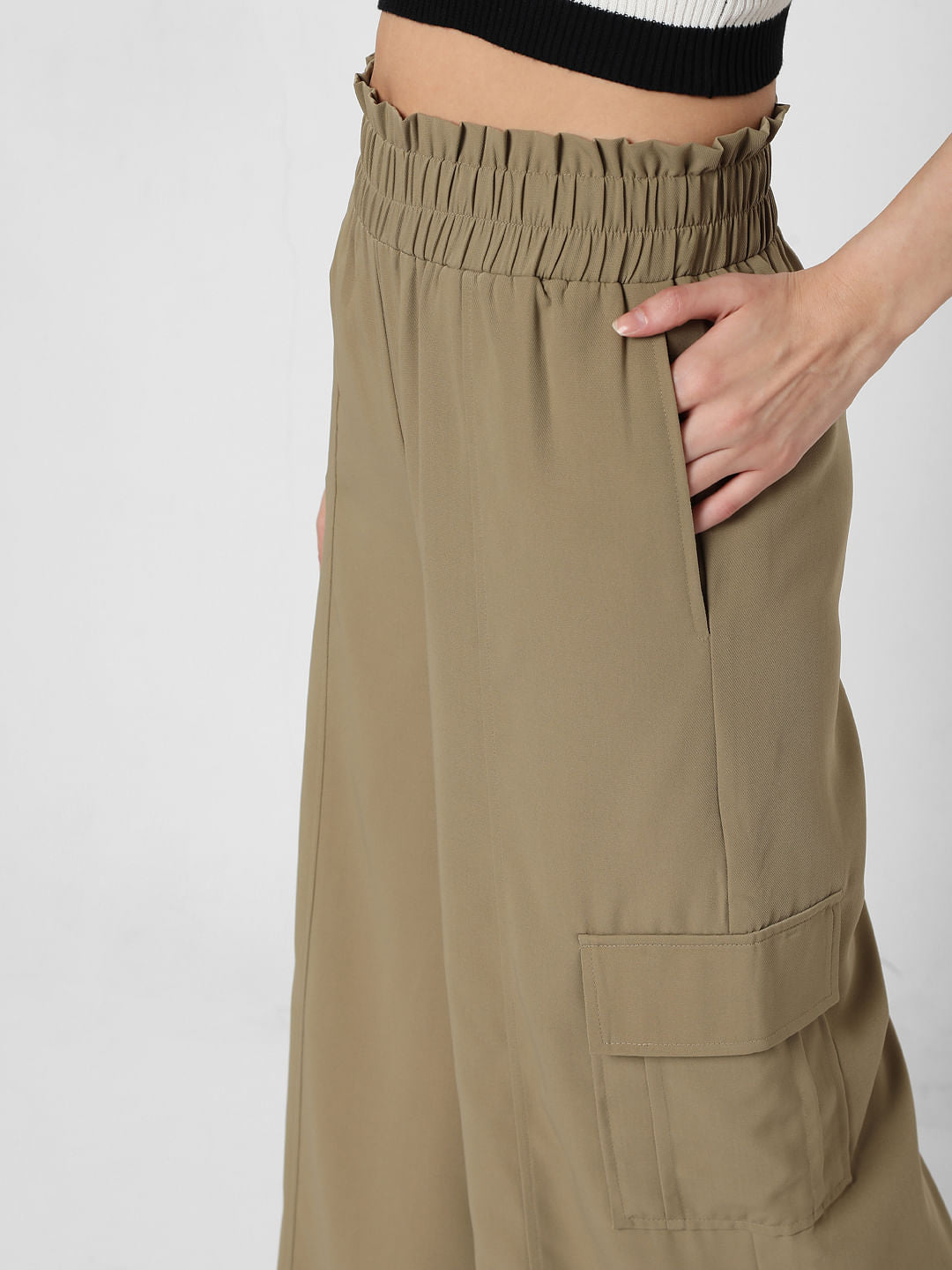 Green Flared Lounge Pants