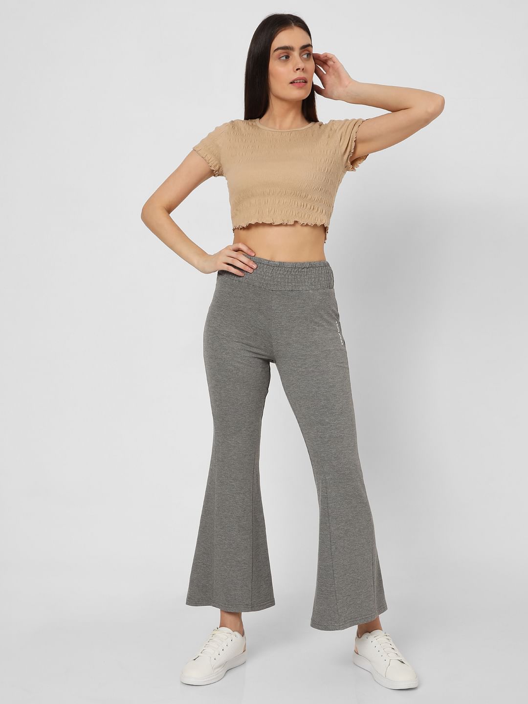 Grey Flared Lounge Pants