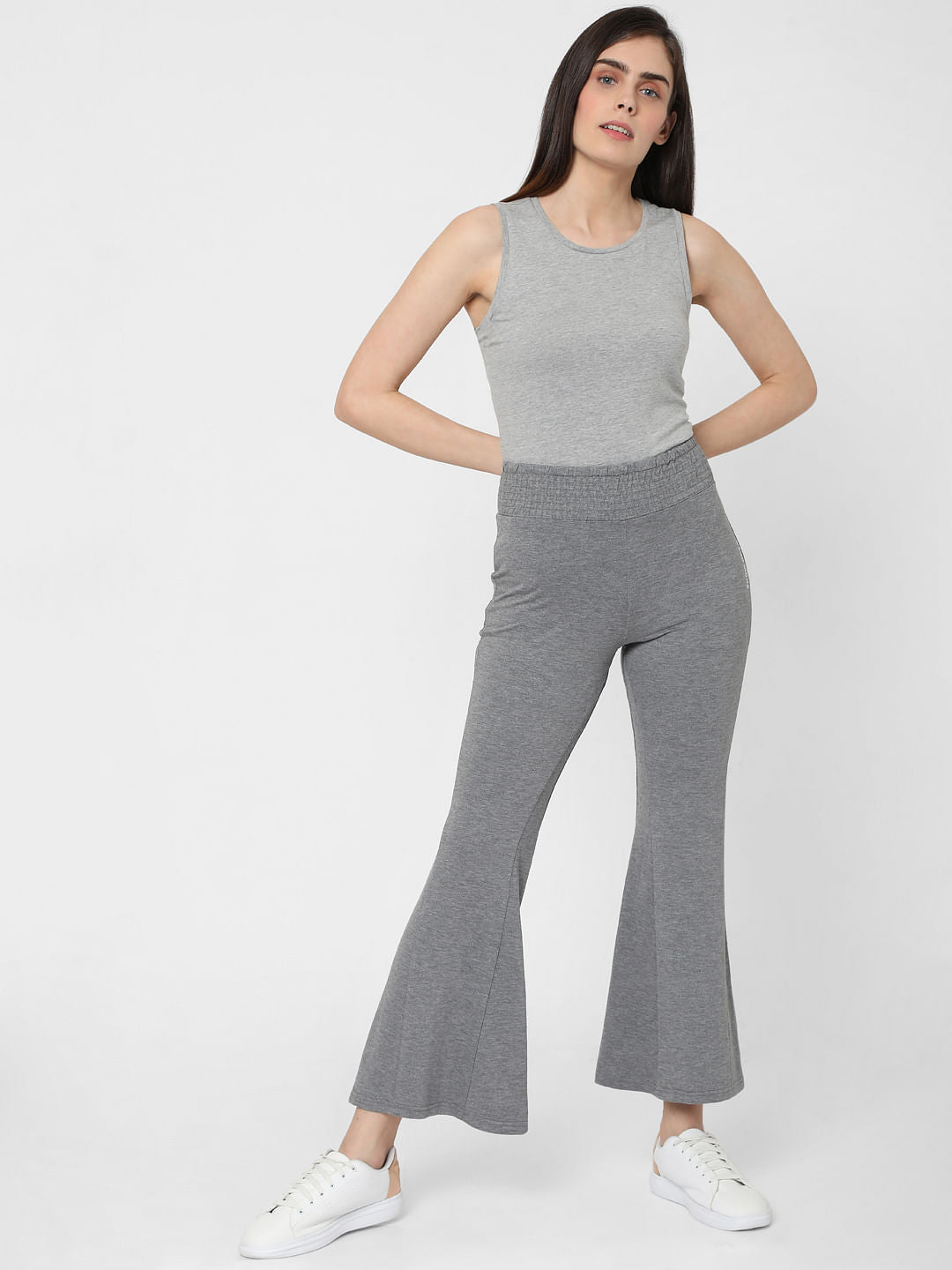 Grey Flared Lounge Pants
