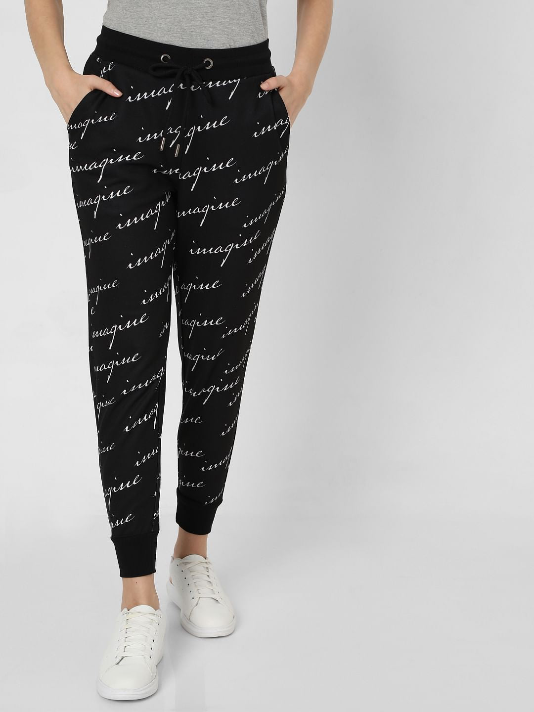 Black Printed Lounge Joggers