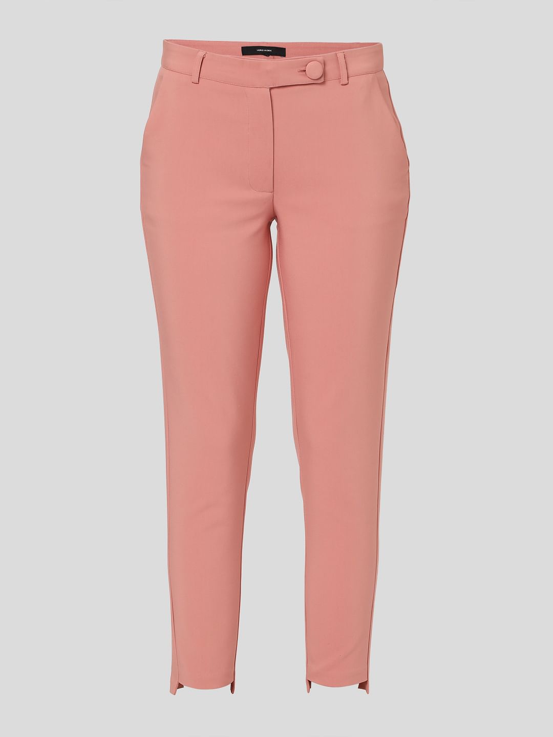 Pink Mid Rise Co-Ord Set Trousers