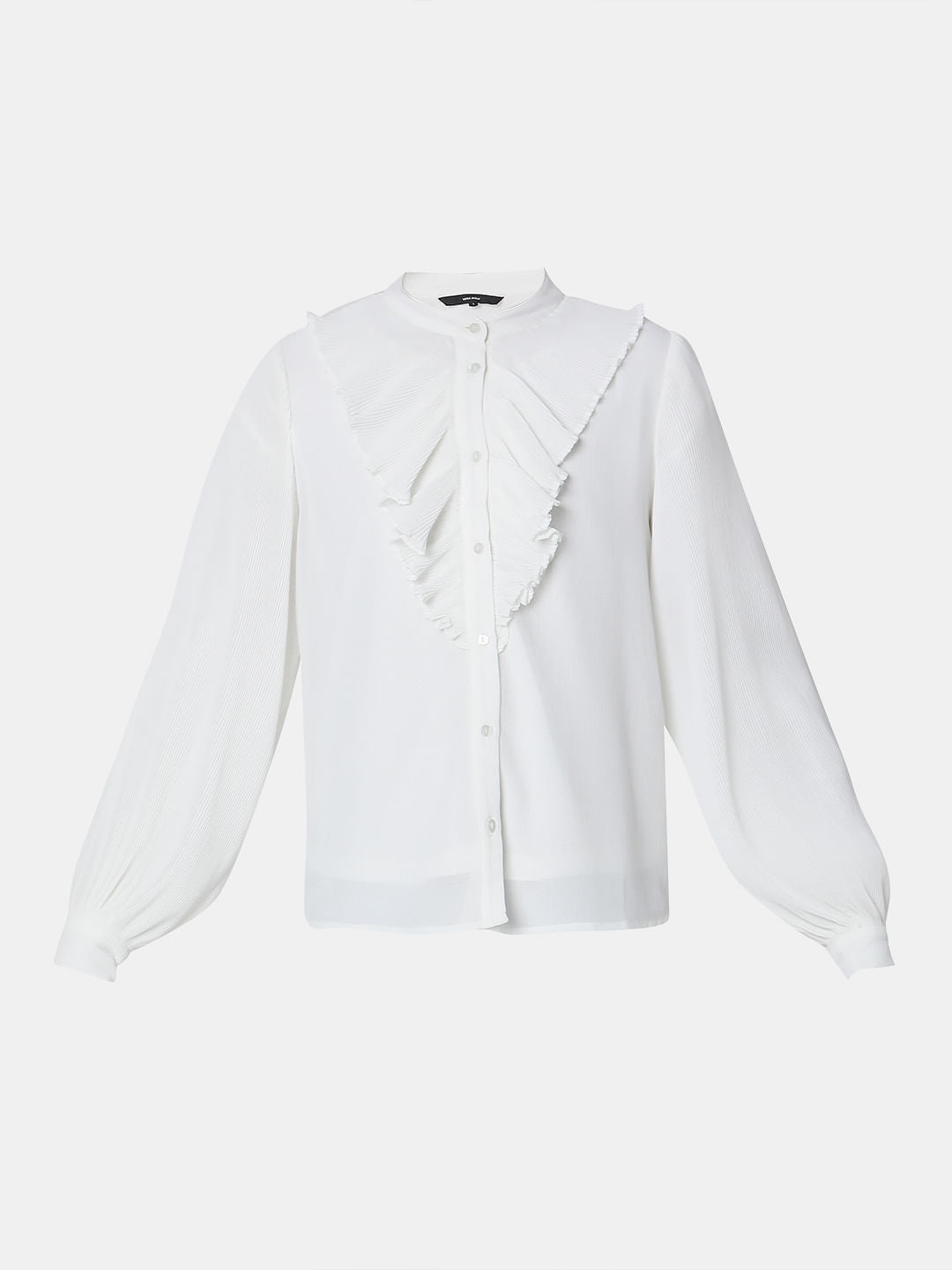 White Frill Detail Shirt