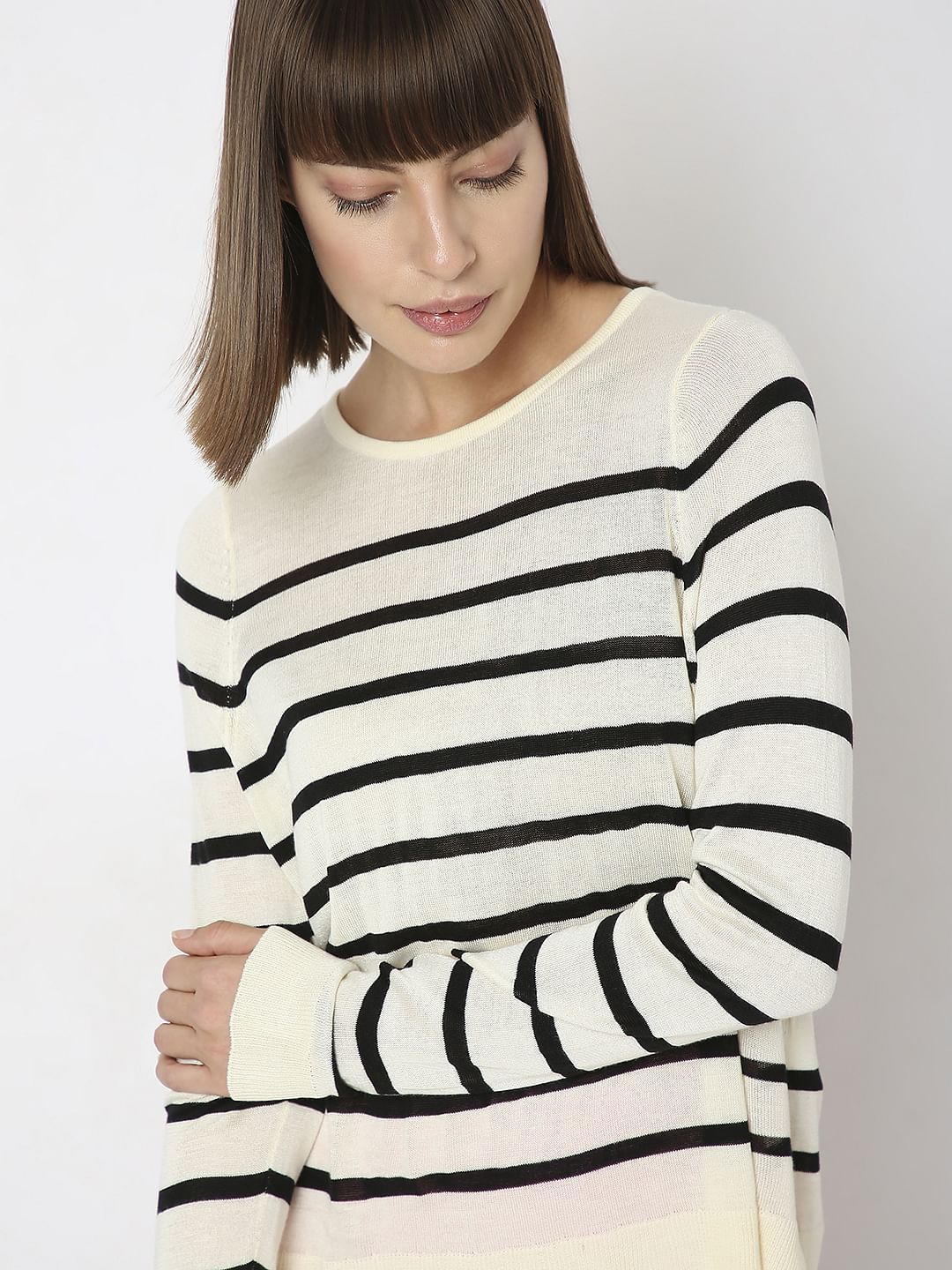 Off-White Striped Pullover