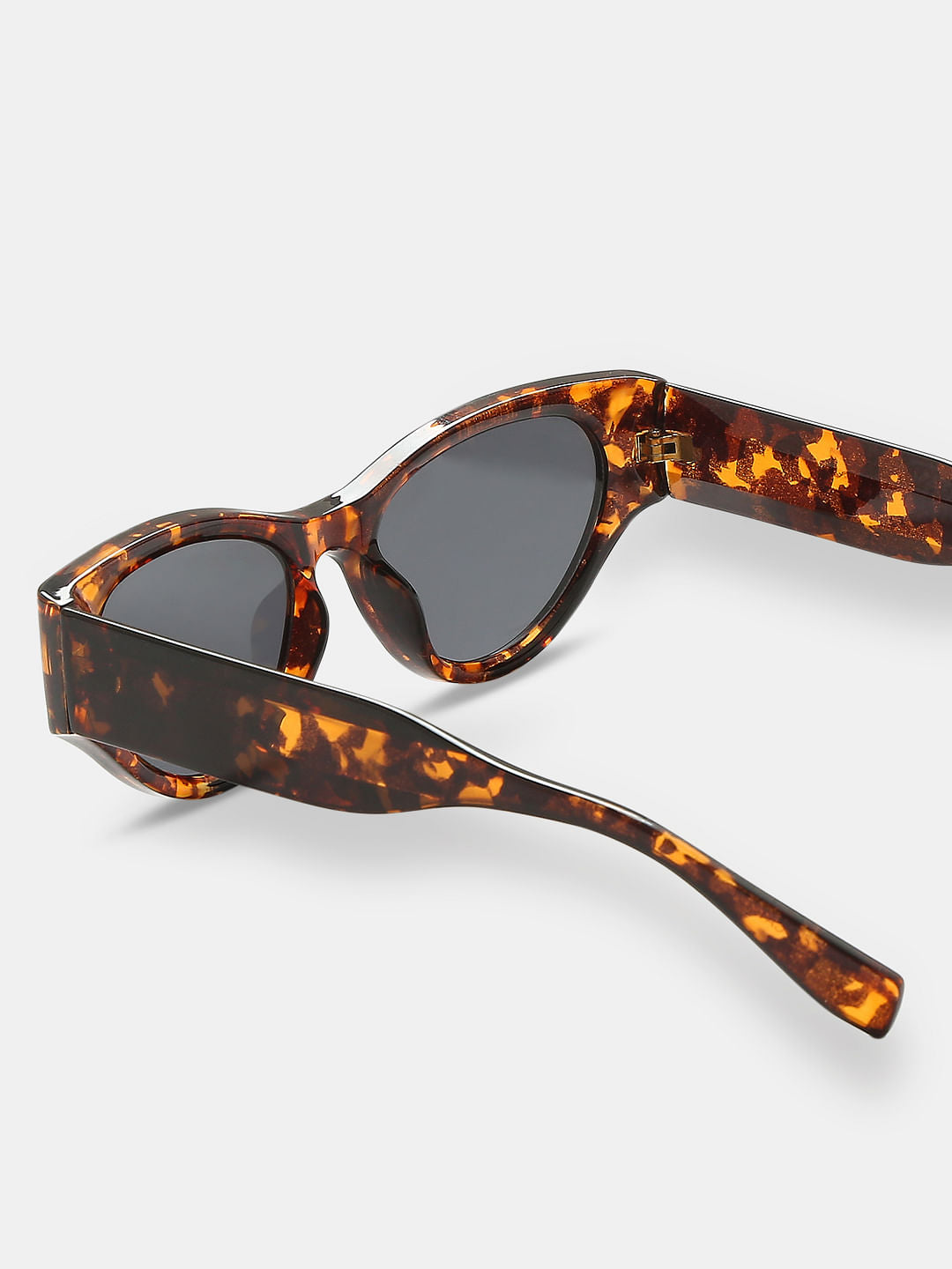 Brown Retro Cat-Eye Sunglasses