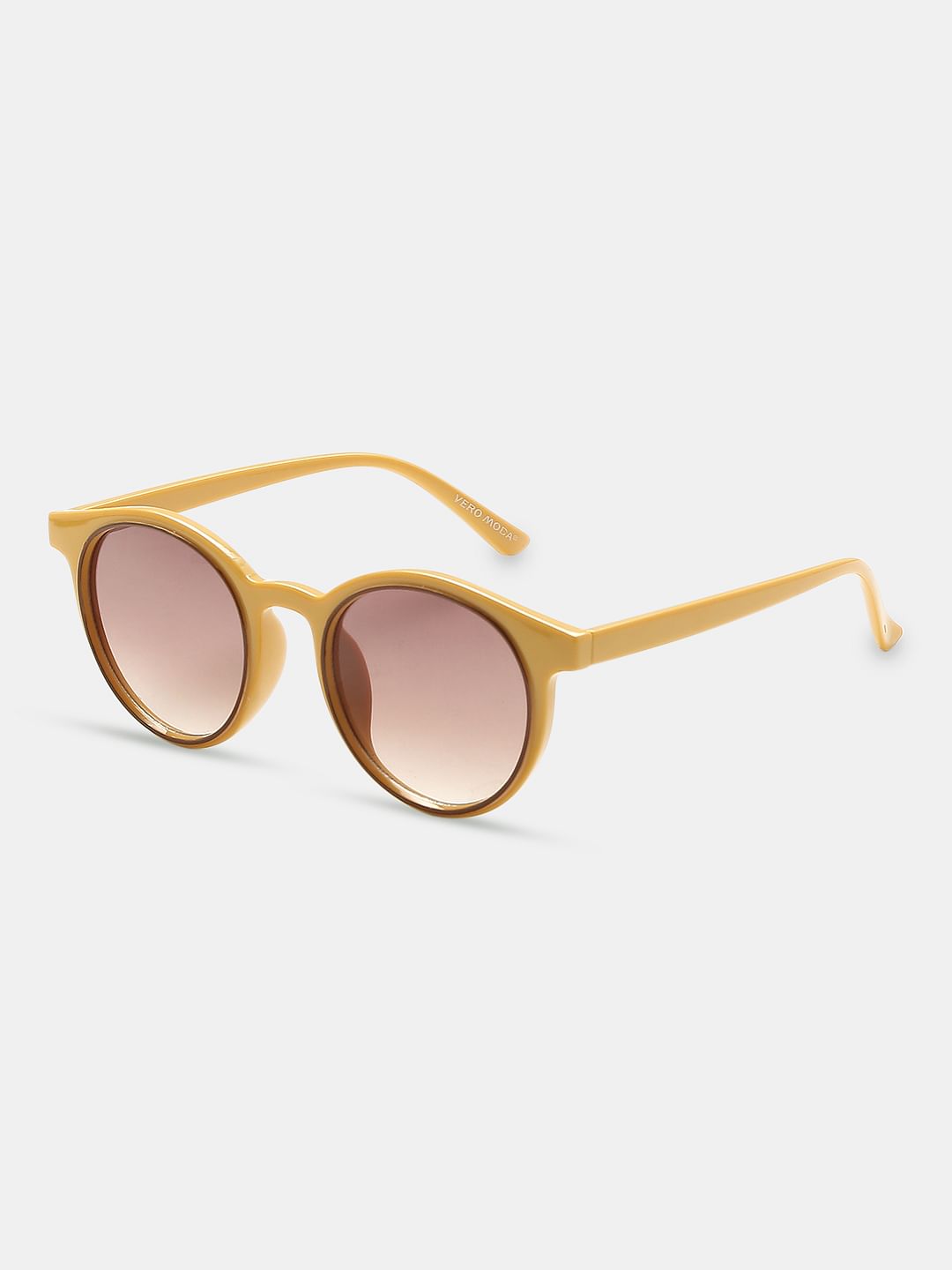 Mustard Round Sunglasses