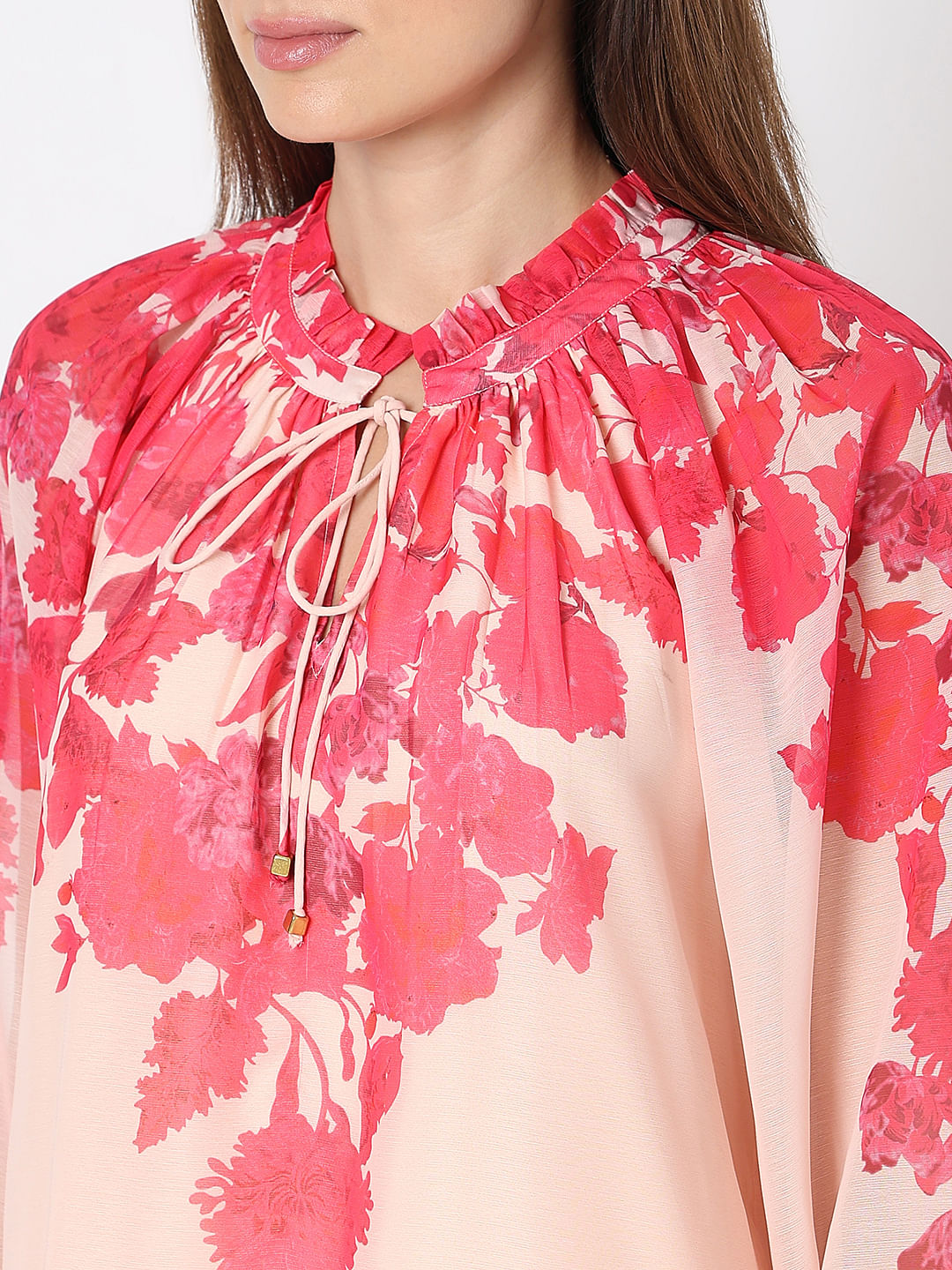 Pink Floral Co-Ord Set Top