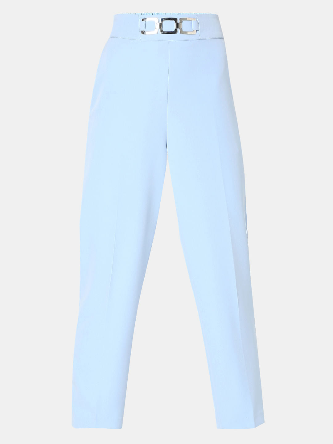 Blue Straight Fit Co-Ord Set Pants