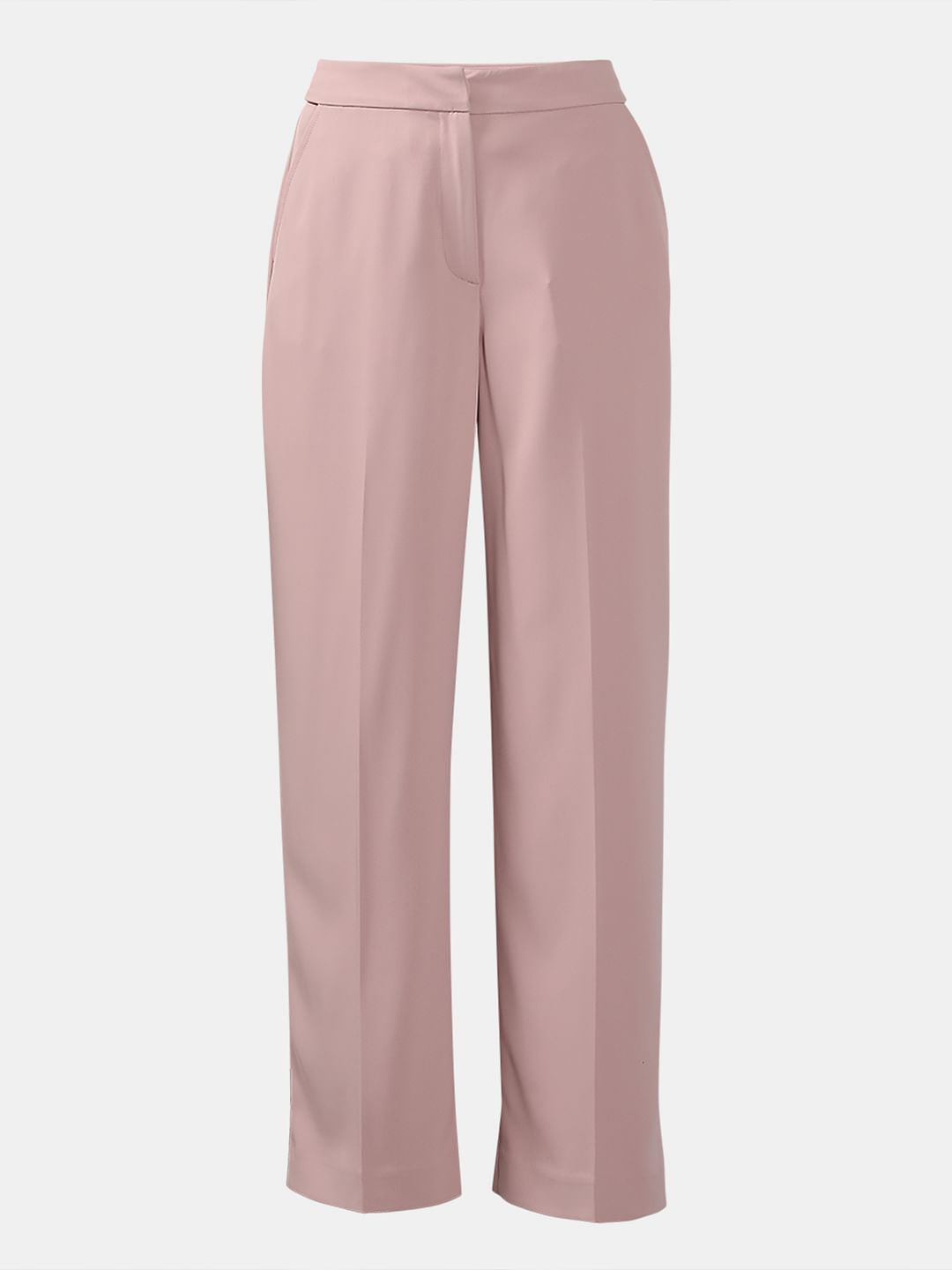 Pink High Rise Flared Pants
