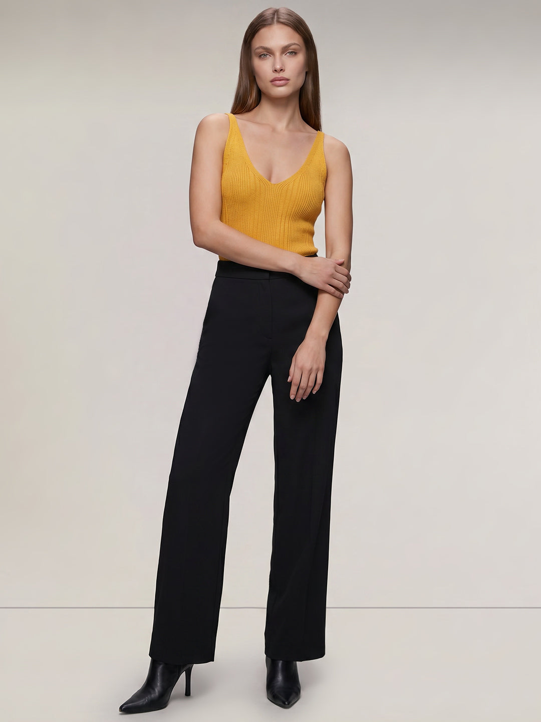 Black Straight Fit Pants