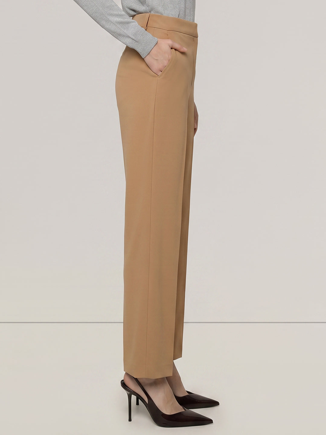 Brown High Rise Pants