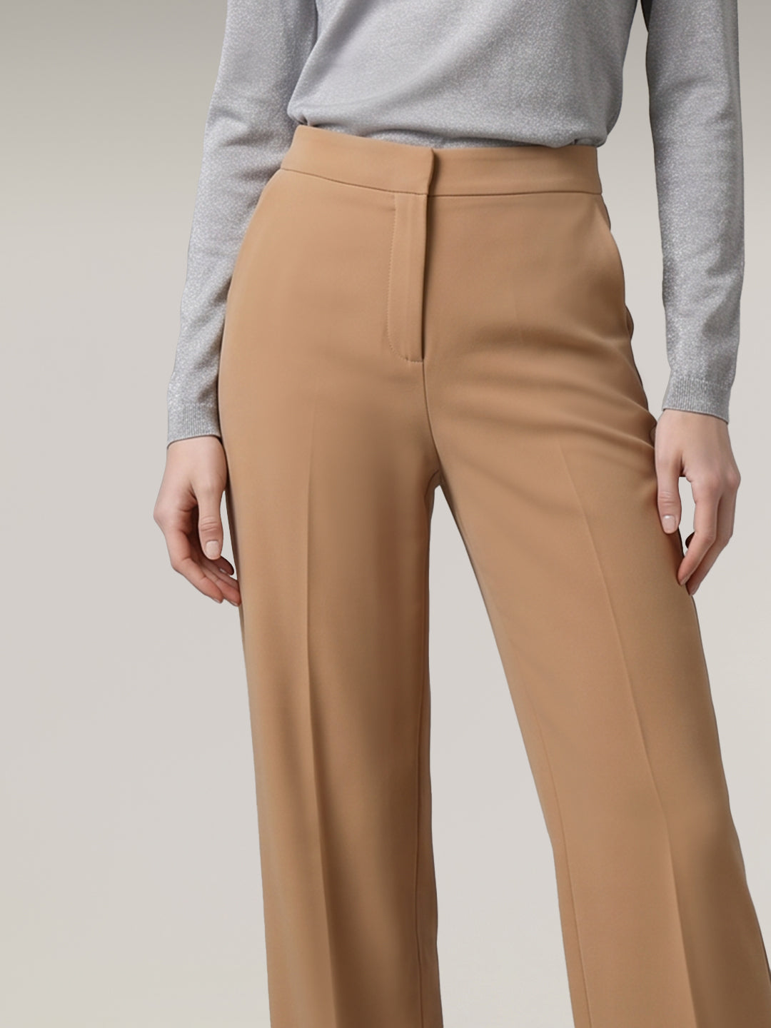 Brown High Rise Pants