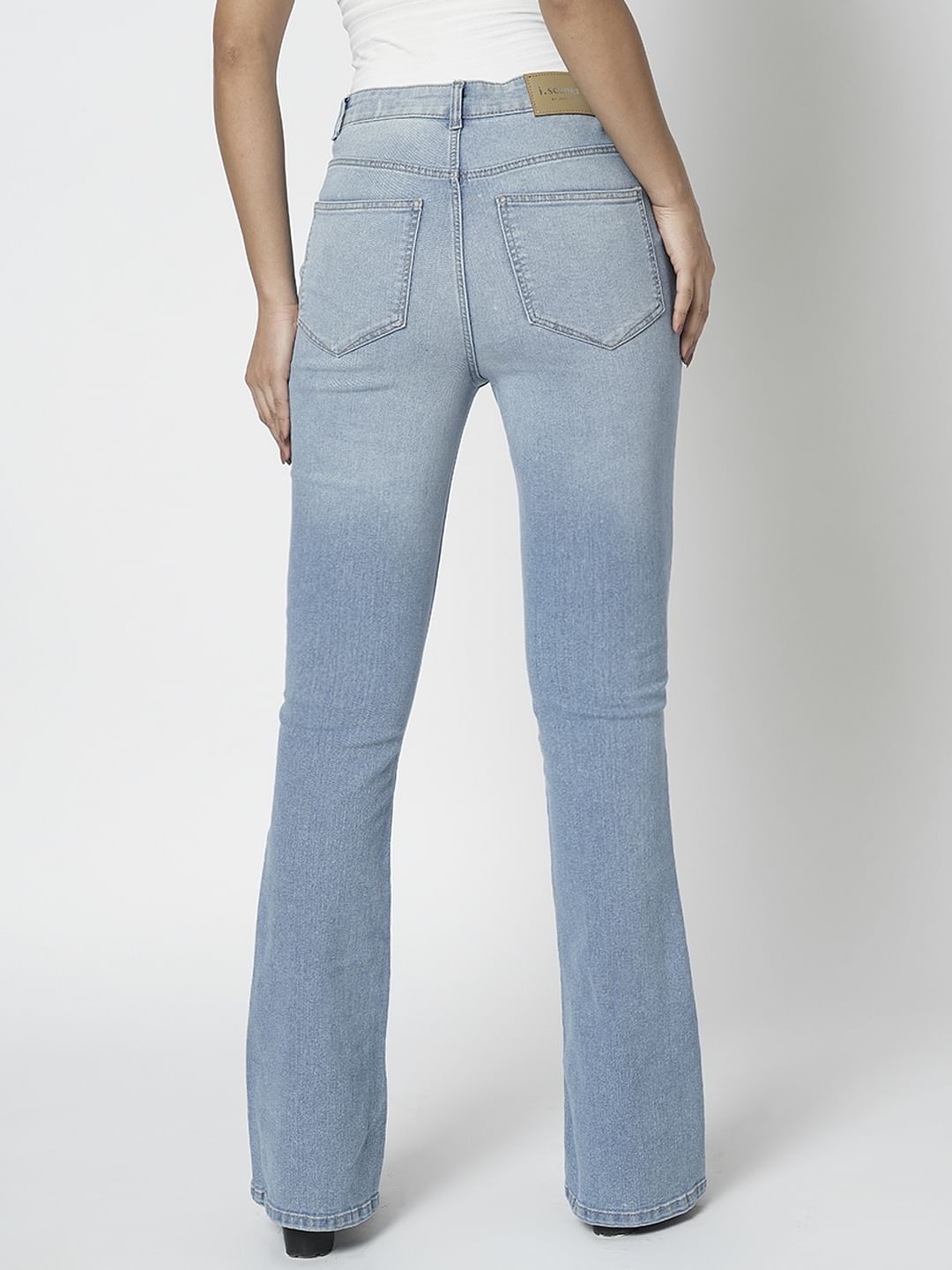 I.Scenery By Vero Moda Light Blue High Rise Petra Bootcut Jeans
